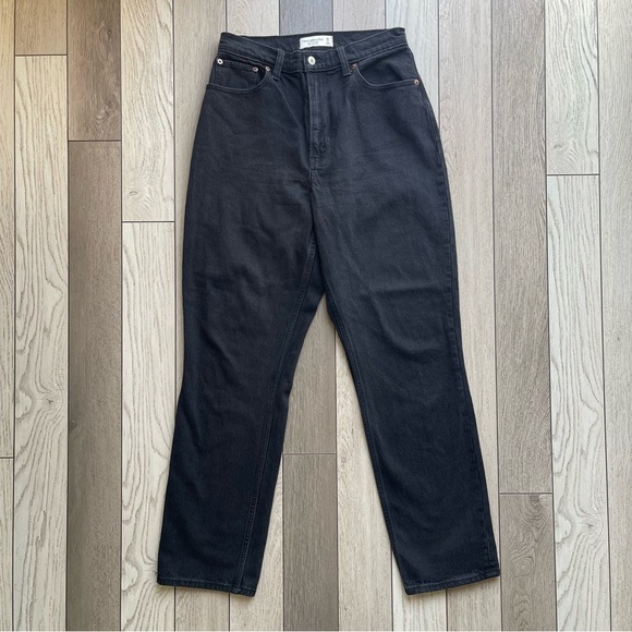 Abercrombie&Fitch Black High-Waisted Jeans - Picture 1 of 7